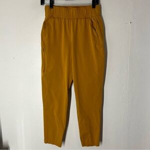 Alder Open Air Pant Mustard Yellow Pull On Size Medium Women